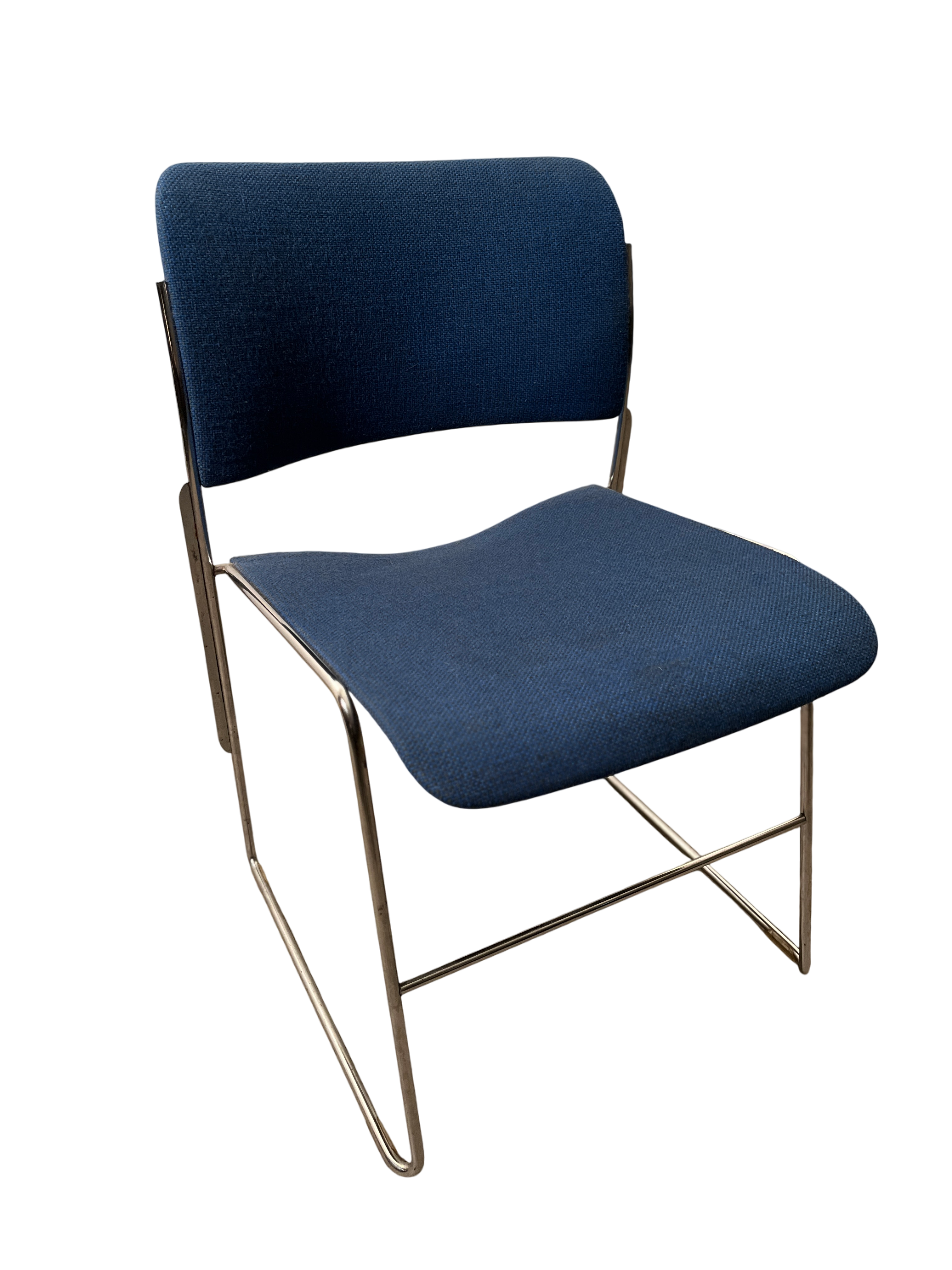 40/4 Chair by David Rowland (fabric blue) - dR