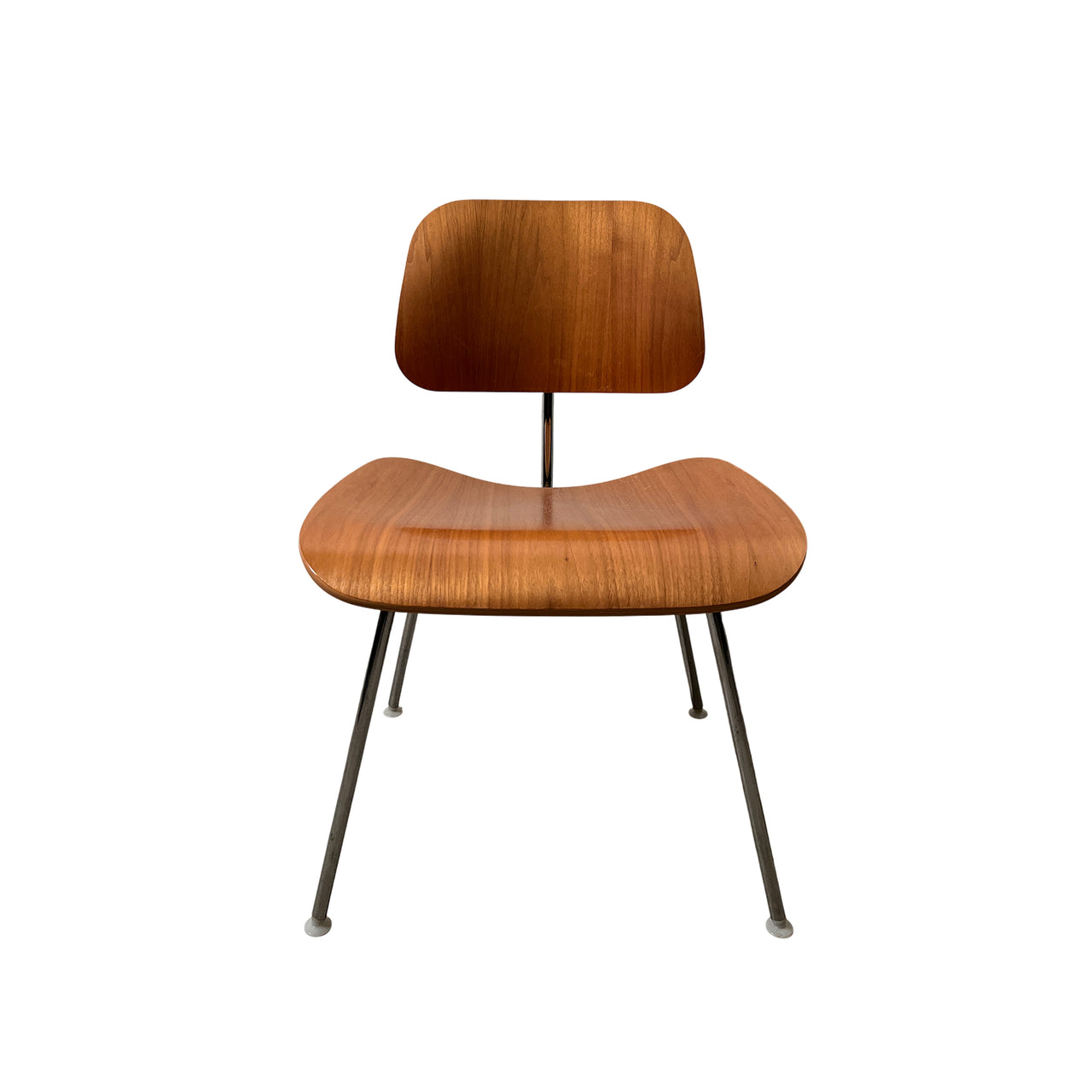 DCM Plywood Chair by Charles &amp; Ray Eames (Walnut/Chrome base)